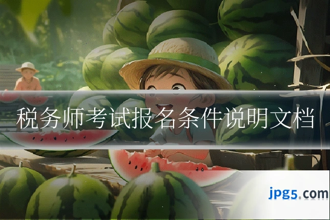 税务师考试报名条件说明文档