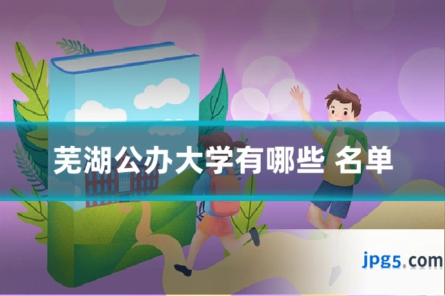 芜湖公办大学有哪些 名单