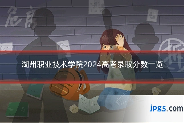 湖州职业技术学院2024高考录取分数一览