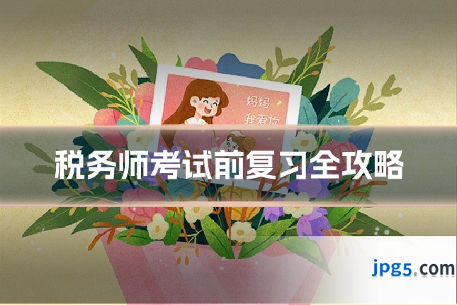 税务师考试前复习全攻略