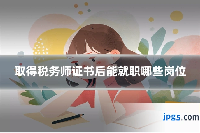取得税务师证书后能就职哪些岗位