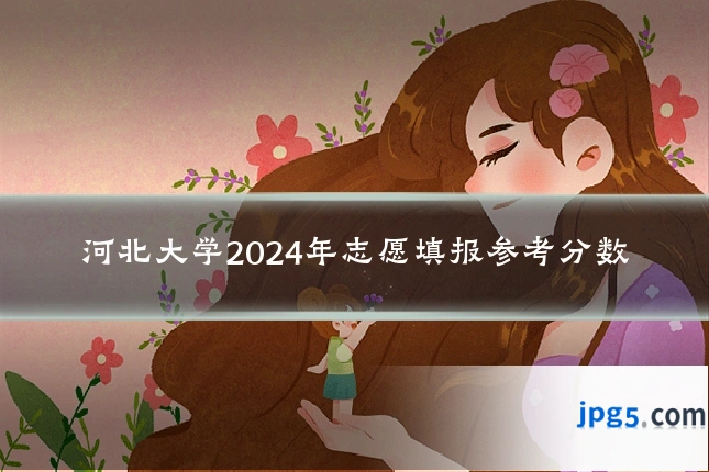 河北大学2024年志愿填报参考分数