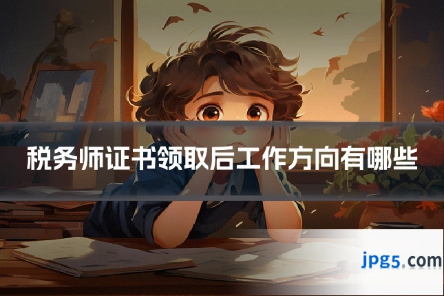 税务师证书领取后工作方向有哪些
