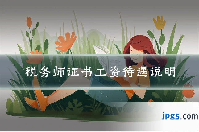 税务师证书工资待遇说明