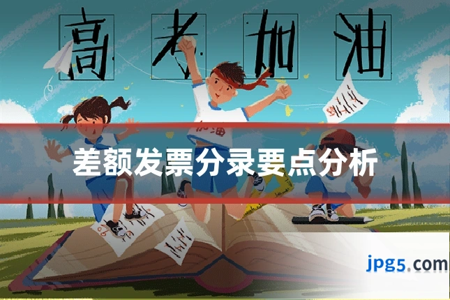 差额发票分录要点分析