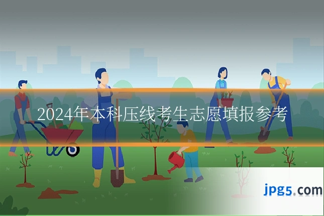 2024年本科压线考生志愿填报参考