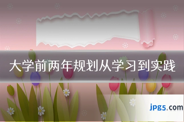 大学前两年规划从学习到实践